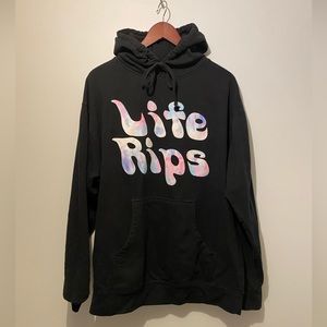 Large “Life Rips” hoody